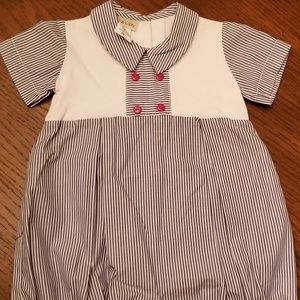 9mo stripe romper never worn